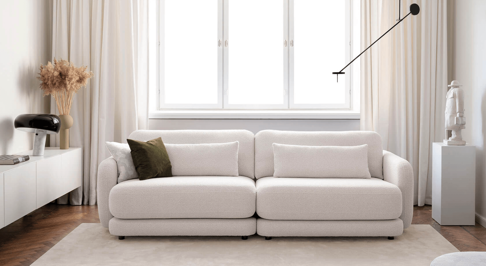 Sofa BOHO 210 – weiches Designsofa mit Taschenfederkern