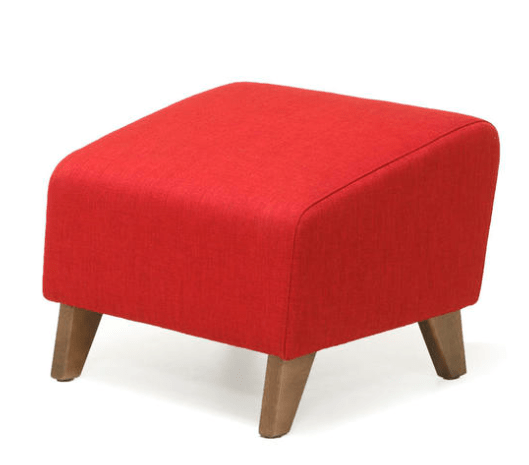 Fußhocker TIM, gepolstert, hochwertiges, skandinavisches Design