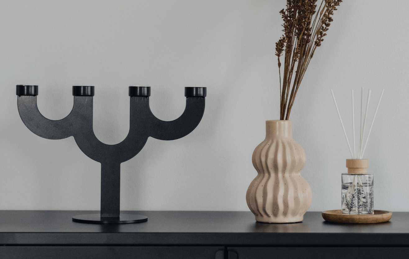 Design-Kerzenhalter Kerzenständer aus Stahl