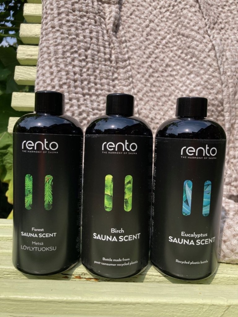 Saunadüfte BIRCH, EUKALYPTUS, FOREST✅ Saunazubehör ✅ vegan ✅ aus ätherischen Ölen ✅ frischer natürlicher Duft nach jungen Birkenblättern ✅ Rento / Finnland