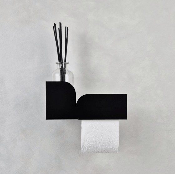 toilettenpapier aufbewahrung design Design Toilettenpapierhalter, Metall, Bauhaus Stil