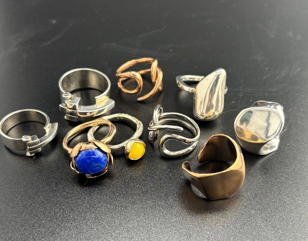 Handgefertigte Ringe im skandinavischen Design
