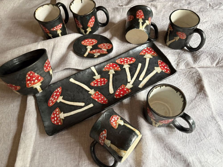 becher steingut 2er-set rusty aus matt lackiertem beige Am.Pm Variante:Farbig