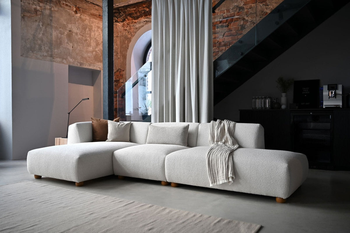 CAVA Modular Ecksofa 325 + Polsterhocker - noor disain