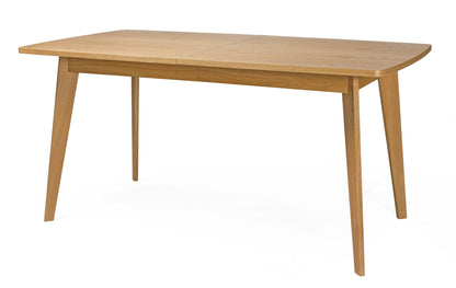 Ansicht von Esstisch KENSAL schräg von vorne, 160 cm Länge, Hersteller: Woodman