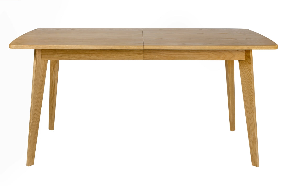 Seitenaufnahme von Esstisch KENSAL in kurzer Länge von 160 cm, Hersteller: Woodman