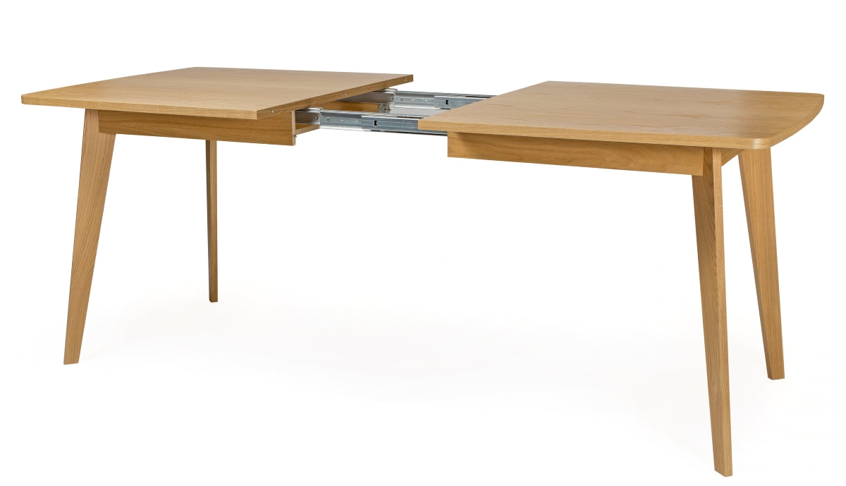 Ausziehfunktion von Esstisch KENSAL, mit der der Tisch auf 200 cm Länge ausgezogen werden kann, Hersteller: Woodman