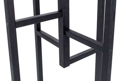Detailaufnahme der Verbindungen beim Garderobenständer EIGEN in der Farbe schwarz, Design von Leonhard Pfeifer, Hersteller: Woodmann