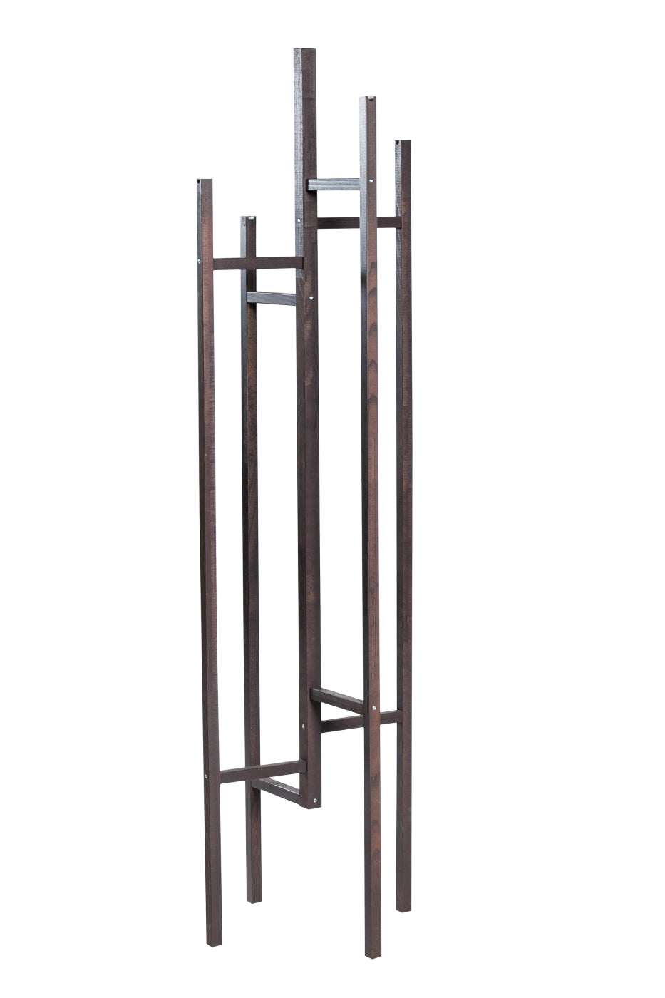 Garderobenständer EIGEN in der Farbe Grau aus Buche massiv, freigestellt, Design von Leonhard Pfeifer, Hersteller: Woodmann