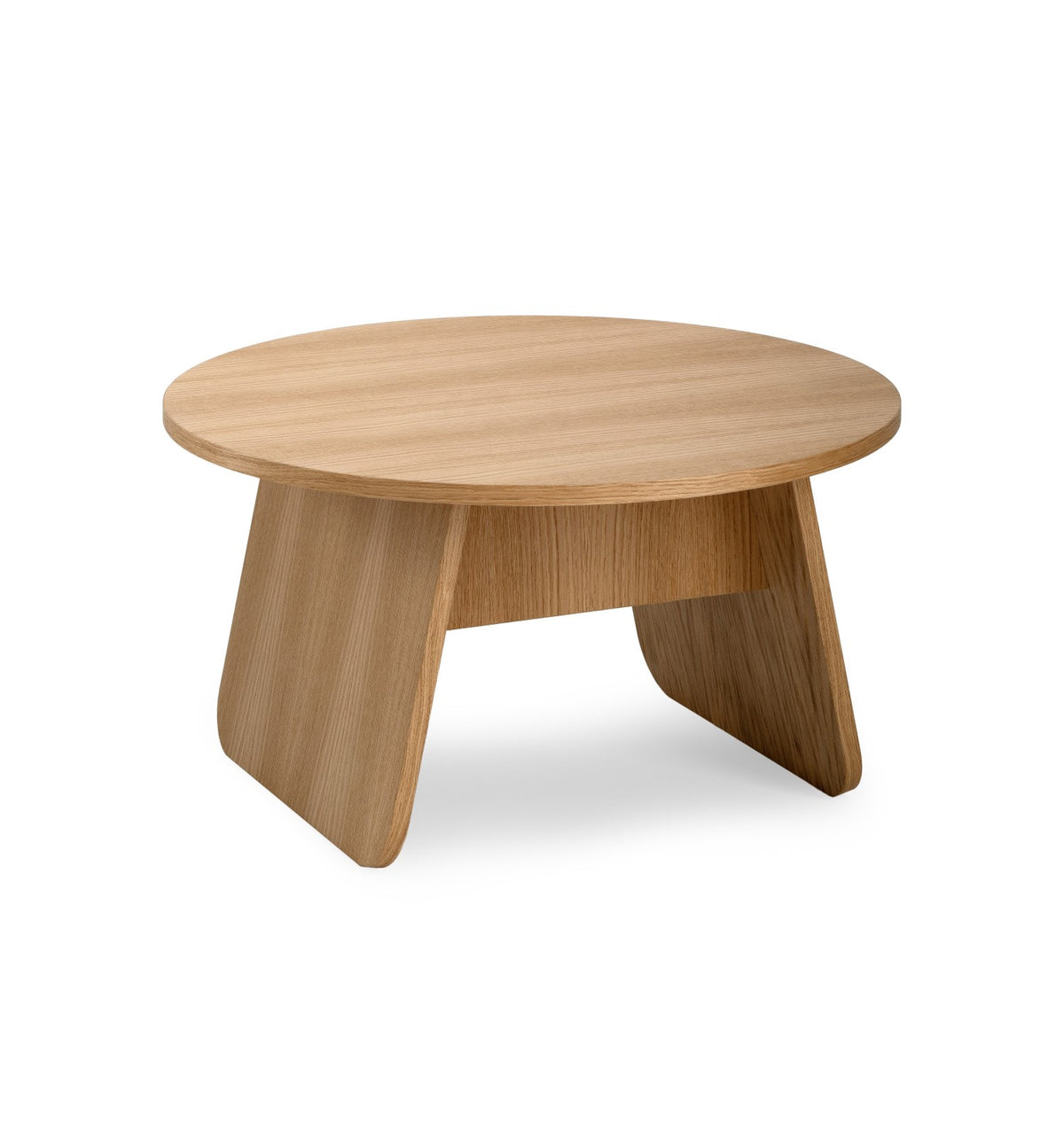 Beistelltisch MOMOKO: Groß/rund Eichenfurnier im skandinavischem Design, japanisch inspiriert vom litauischen Hersteller Emko