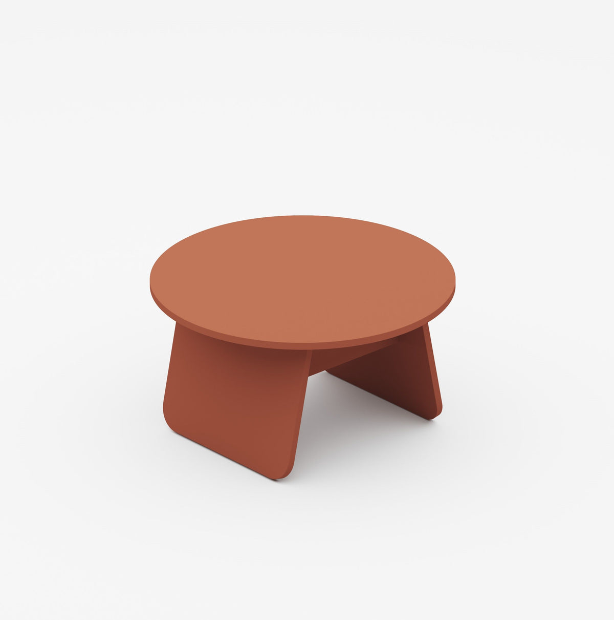 Beistelltisch MOMOKO: Groß/rund Terracotta im skandinavischem Design, japanisch inspiriert vom litauischen Hersteller Emko