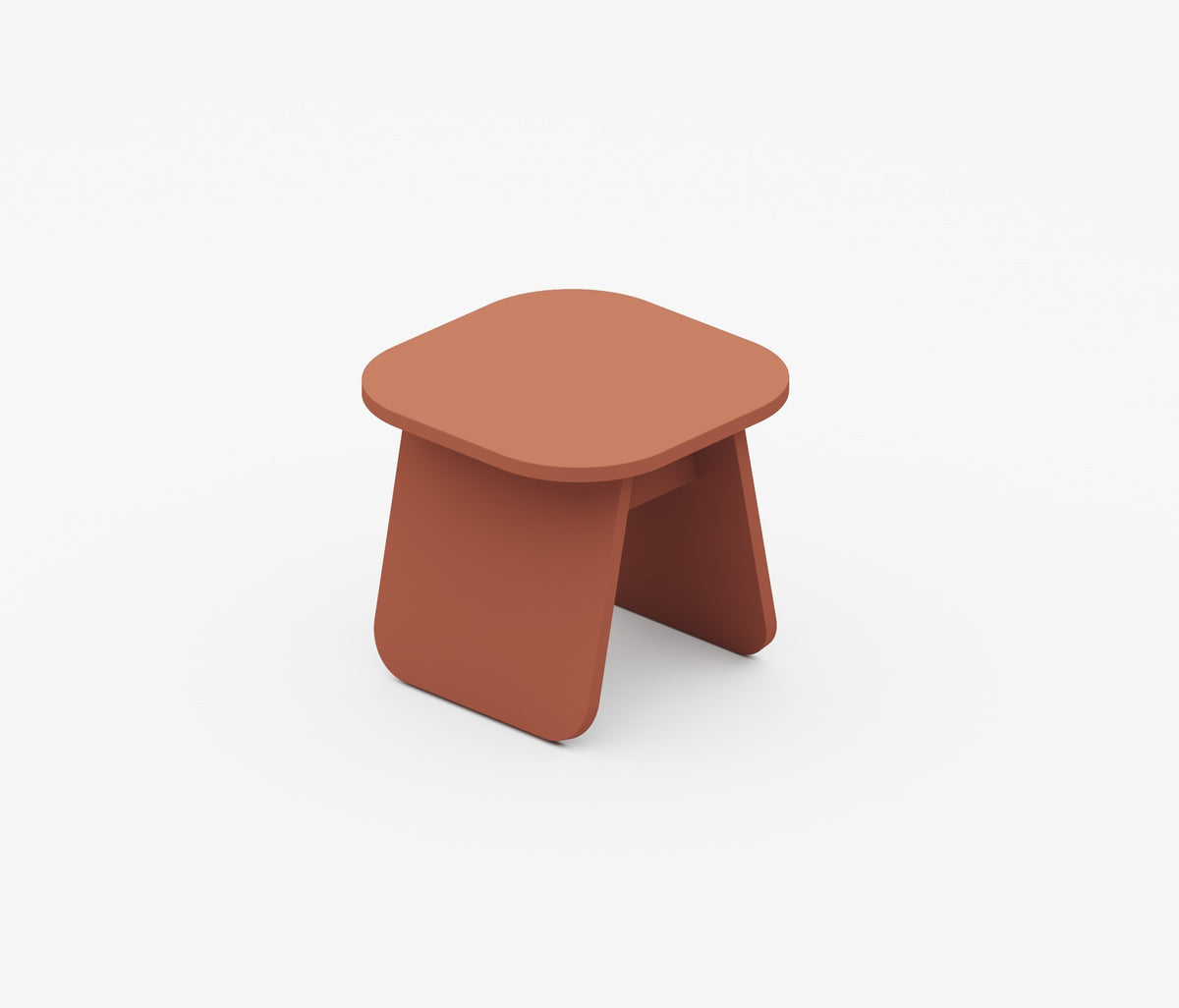 Beistelltisch MOMOKO: Klein/eckig Terracotta im skandinavischem Design, japanisch inspiriert vom litauischen Hersteller Emko