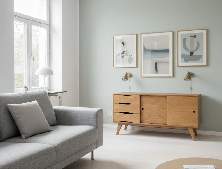 Sideboard SoSIXTIES im Retro-Look aus Birkensperrholz in Eiche furniert des estnischen Herstellers Radis