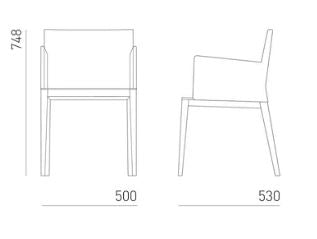 Maße von Stuhl BLOOM von Mint Furniture
