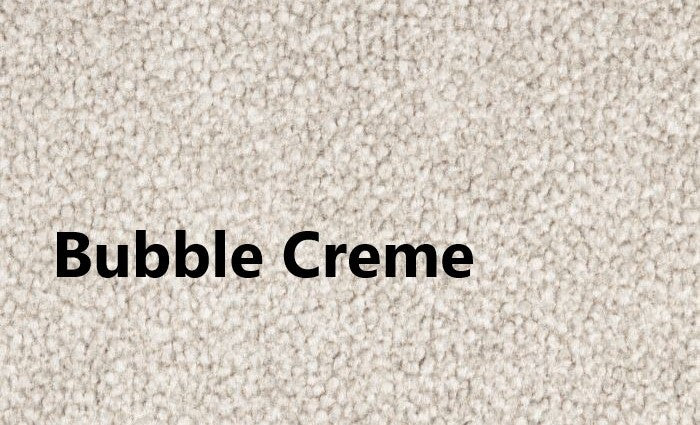 Veloursstoff Bubble in Farbe Creme aus 100% Polyester mit Bouclé-Textur für Polstermöbel