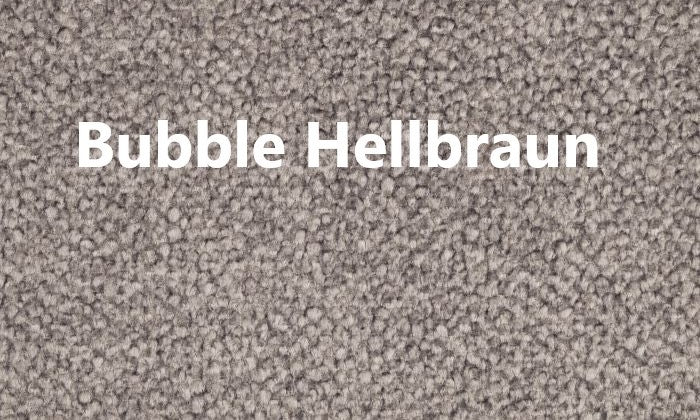 Veloursstoff Bubble in Farbe Hellbraun aus 100% Polyester mit Bouclé-Textur für Polstermöbel