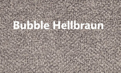 Veloursstoff Bubble in Farbe Hellbraun aus 100% Polyester mit Bouclé-Textur für Polstermöbel