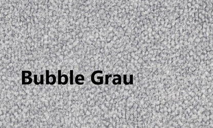 Veloursstoff Bubble in Farbe Grau aus 100% Polyester mit Bouclé-Textur für Polstermöbel