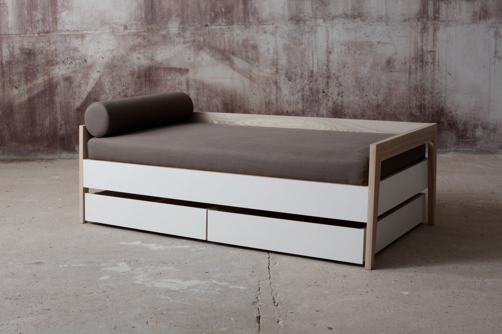 tagesbett mit aufbewahrung Tagesbett MINT 80x200 Holz Nordic Design Schubladen