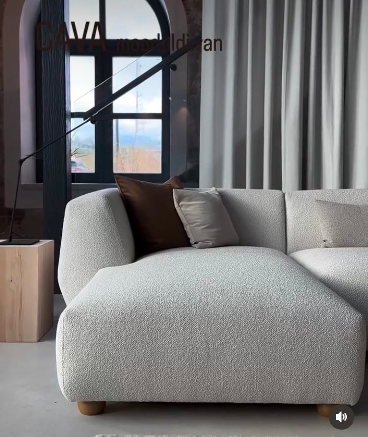 CAVA Modular Sofa 250 Open End mit Chaiselongue - noor disain