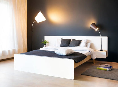 Doppelbett MASTER weiß HPL des estnischen Herstellers Radis