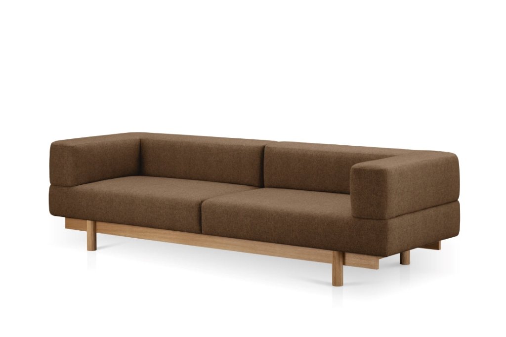Dreisitzer-Sofa ALCHEMIST Camira braun des litauischen Herstellers Emko