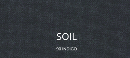 Stoff Soil Indigo für Polstermöbel des estnischen Möbelherstellers Tarmeko