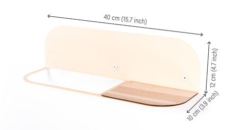 Maße Handtuchhalter Stahl und Holz von Ewart Woods