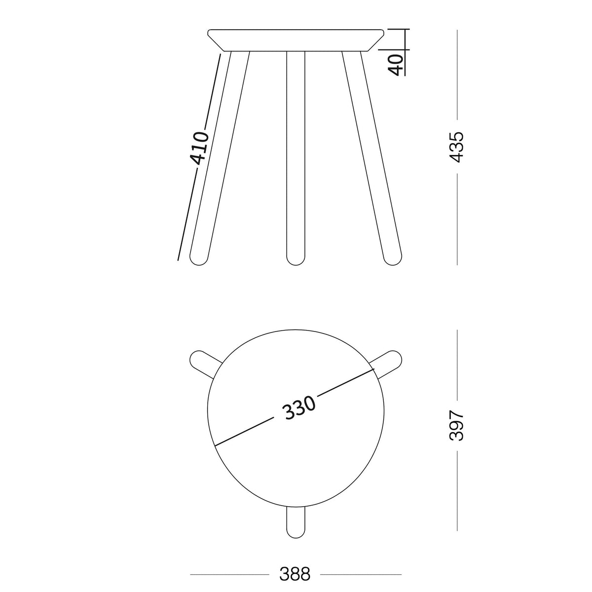 Hocker NAïVE - noor disain