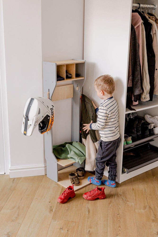 Kindergarderobe mit Sitzbank – Garderobe für Kinderzimmer & Flur