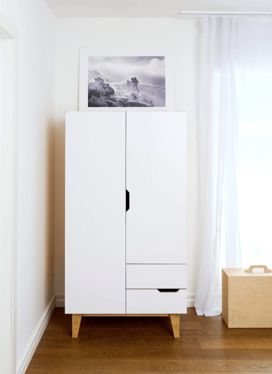 Kleiderschrank HUH Schlafzimmerschrank 2 Türen