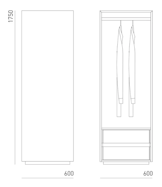 Kleiderschrank MINT - noor disain