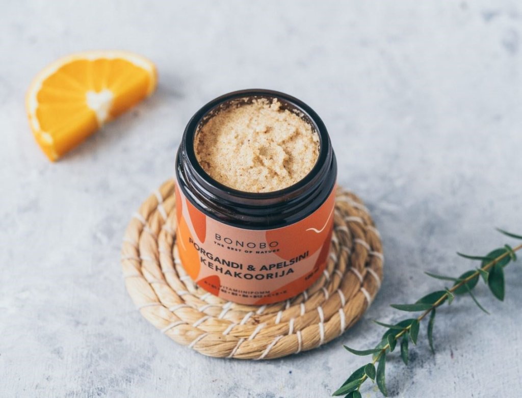 Körperpeeling-Geschenkbox "Piece of Heaven" des estnischen Naturkosmetikherstellers Bonobo