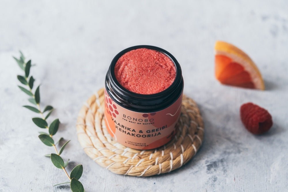 Körperpeeling-Geschenkbox "Piece of Heaven" des estnischen Naturkosmetikherstellers Bonobo
