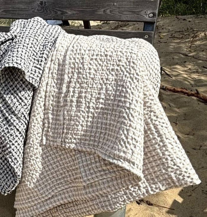 Saunahandtuch 70x140 cm aus Halbleinen von Namu Tekstile 