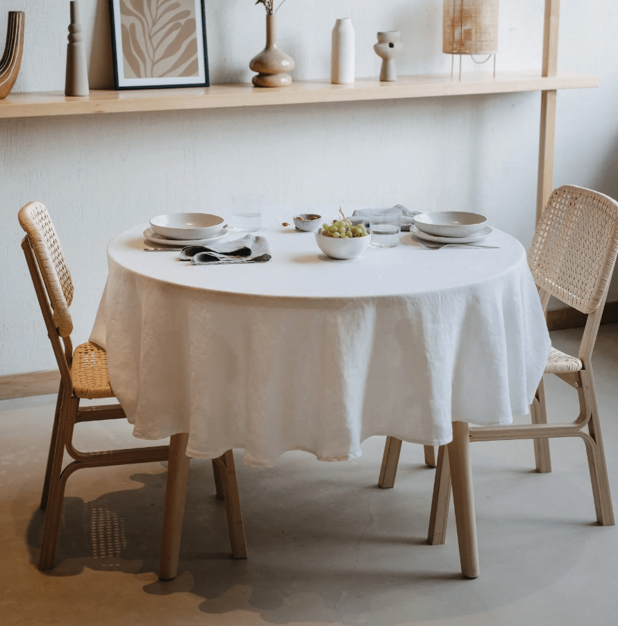 Runde Tischdecke aus Leinen, hochwertig online kaufen