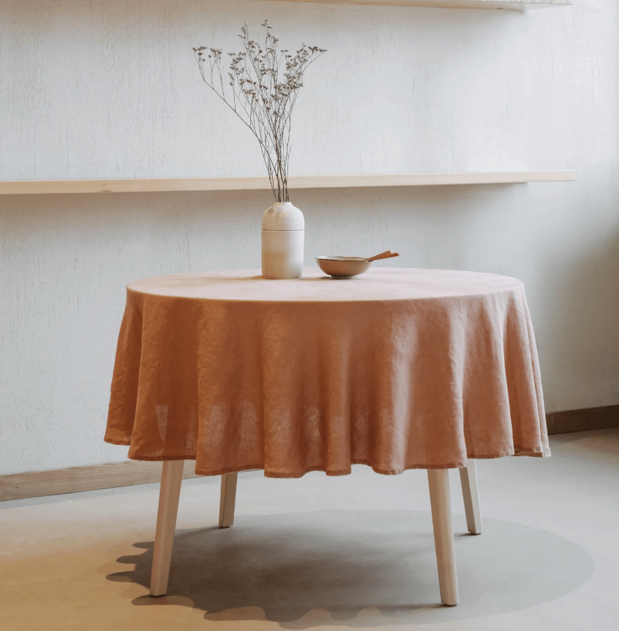 Runde Tischdecke aus Leinen, hochwertig online kaufen