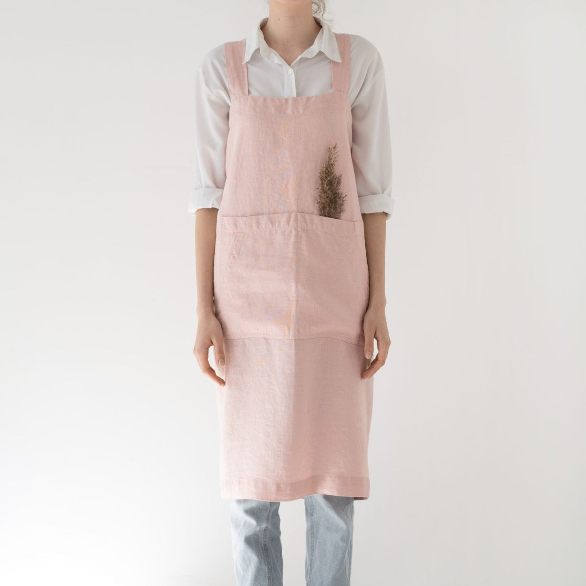 Leinenschürze PINAFORE in japanischem Stil - noor disain