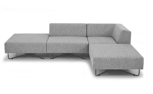 Outdoor - Sofa MOOD mit zwei Ottomanen - noor disain