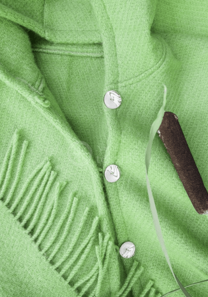 Poncho aus Wolle mit Kapuze - noor disain