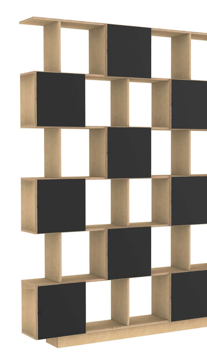 Regal BOXY schwarze Fronten - noor disain