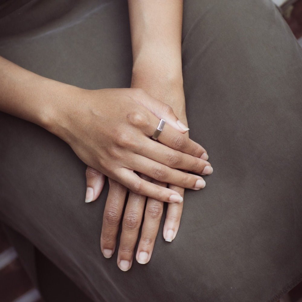 Ring Plico aus Edelstahl des estnischen Schmuckdesignlabel Lentsius 