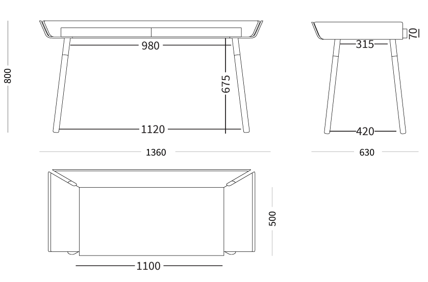 Schreibtisch MY WRITING DESK - noor disain