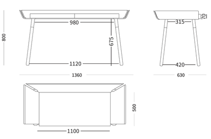 Schreibtisch MY WRITING DESK - noor disain