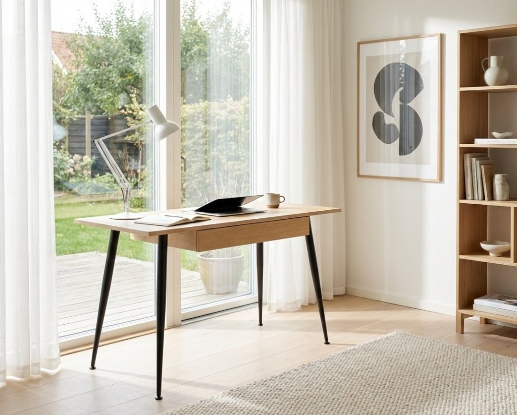Schreibtisch VISTA Metallbeine des estnischen Herstellers Radis
