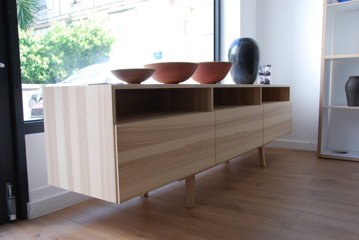 Sideboard MINT 224 cm, skandinavisches Design, Massivholz