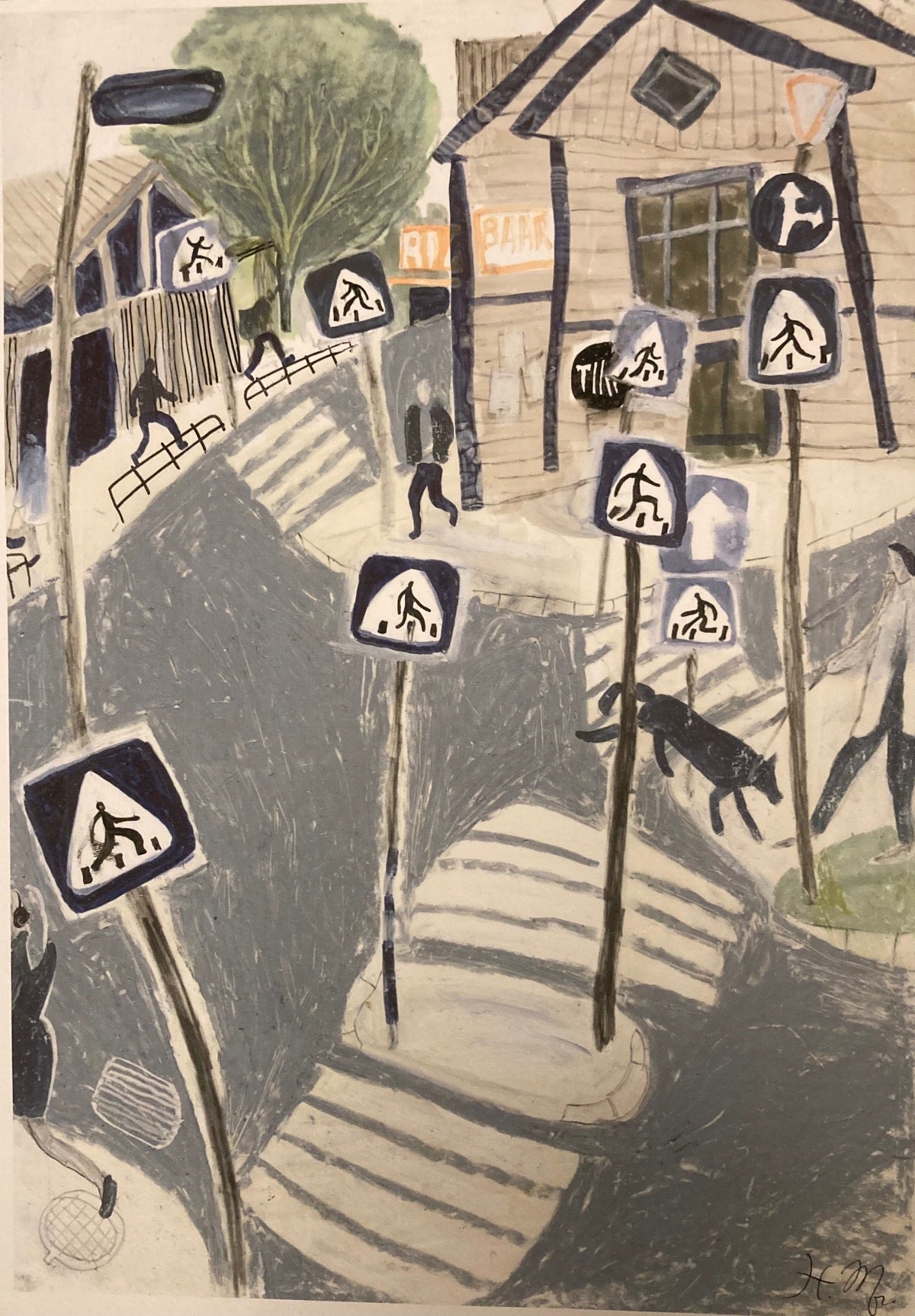 The Crossroad, handsignierter Giclee-Druck auf Künstlerpapier von Künstlerin Natalia Mirzoyan - noor disain