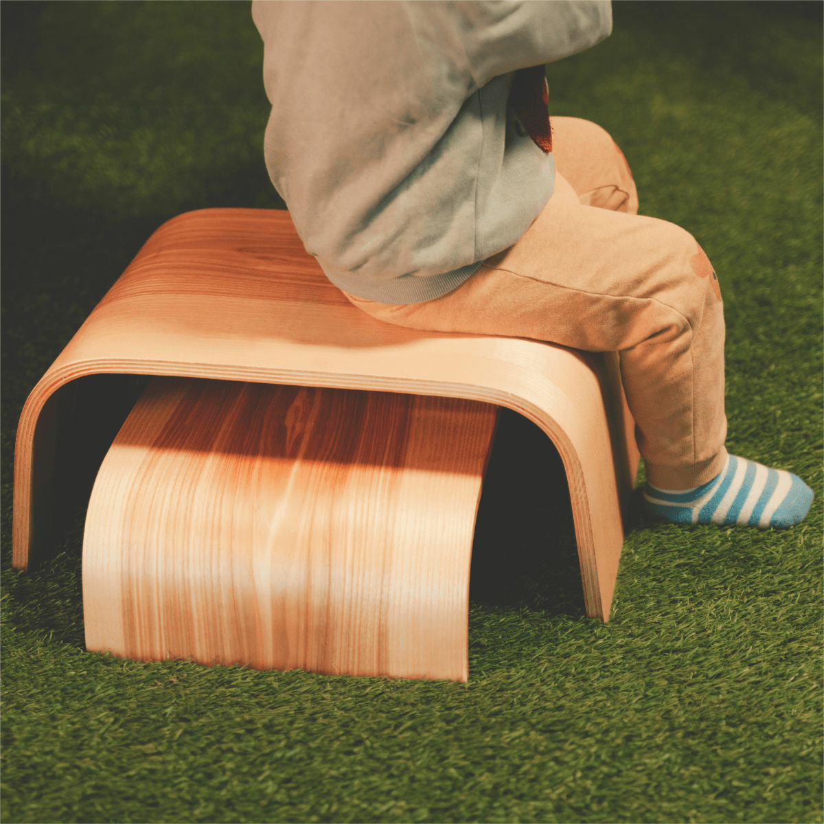 Tritthocker - Set aus Holz zweiteilig - noor disain