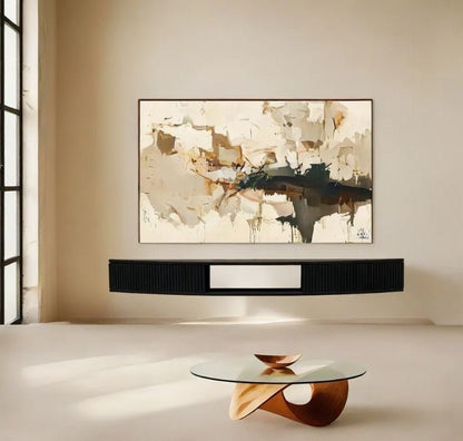 TV-Sideboard FLOATY CURVED schwarz gebeizt des estnischen Herstellers Radis