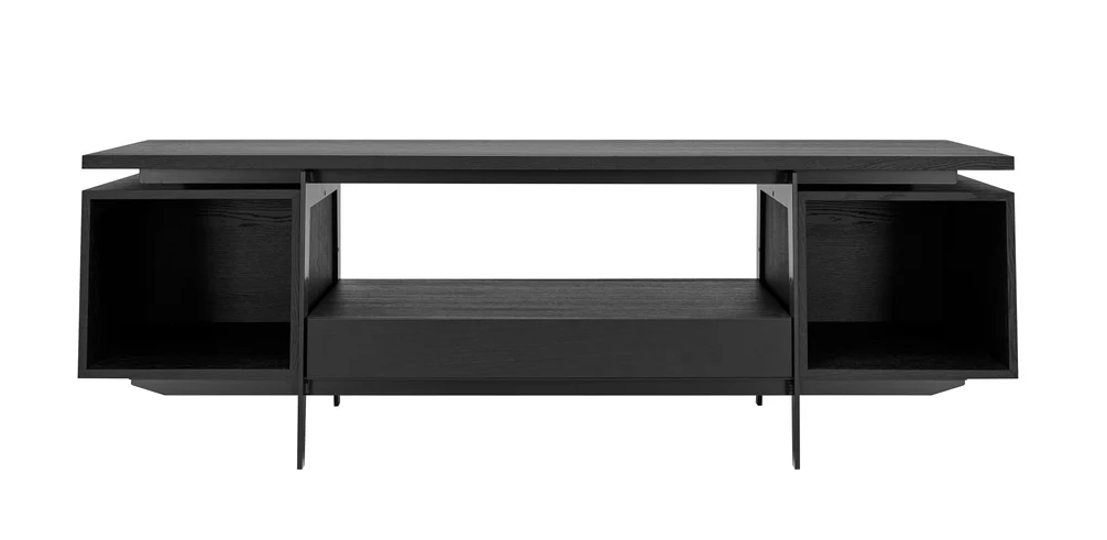 Vinyl-Konsole CONTE schwarz gebeizte Eiche, Hersteller: Mint Furniture